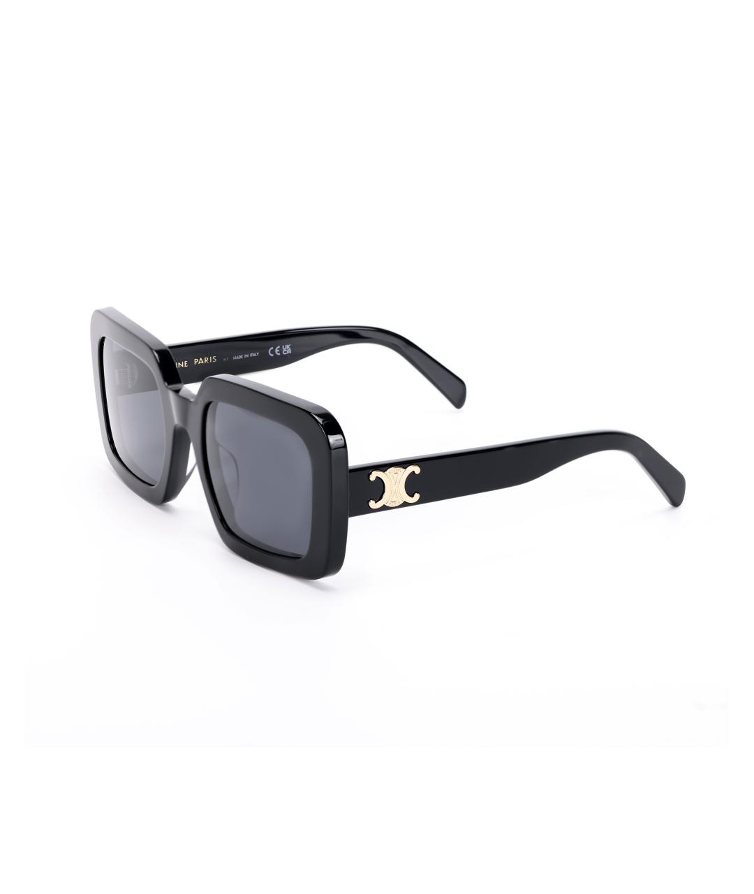 CELINE Черные пластиковые солнцезащитные очки, фото 5