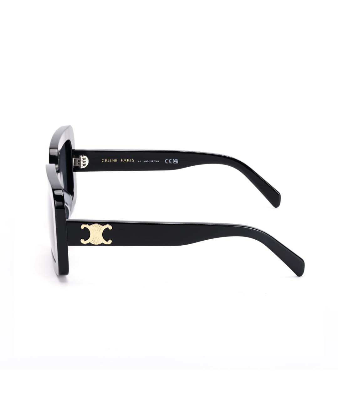 CELINE Черные пластиковые солнцезащитные очки, фото 3