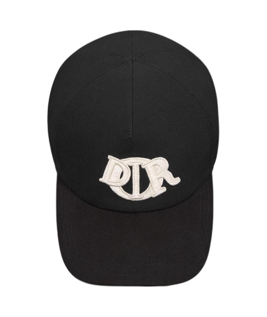 CHRISTIAN DIOR Черная хлопковая кепка, фото 3