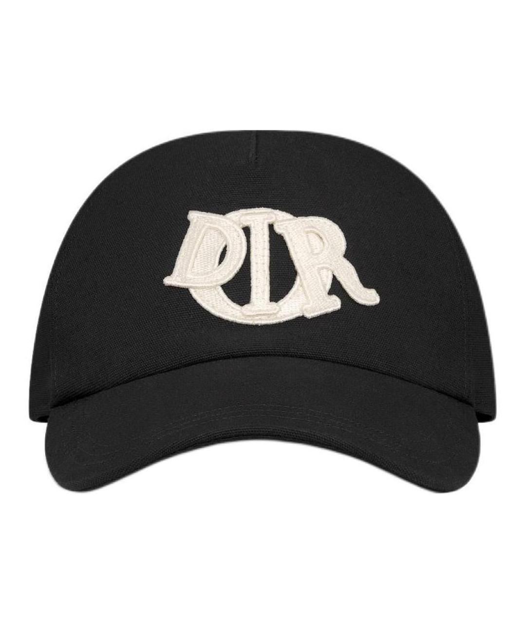 CHRISTIAN DIOR Черная хлопковая кепка, фото 2