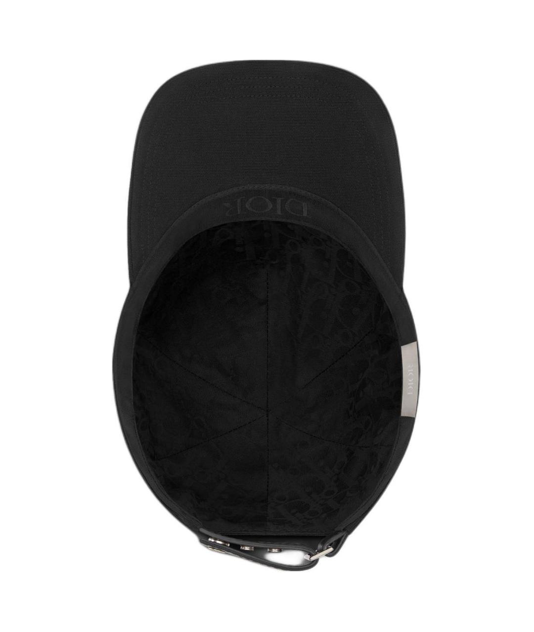 CHRISTIAN DIOR Черная хлопковая кепка, фото 5