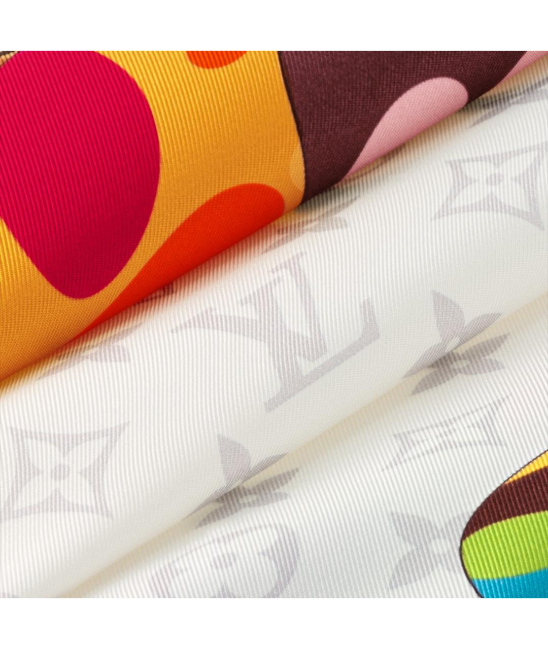 LOUIS VUITTON Белый шарф, фото 3