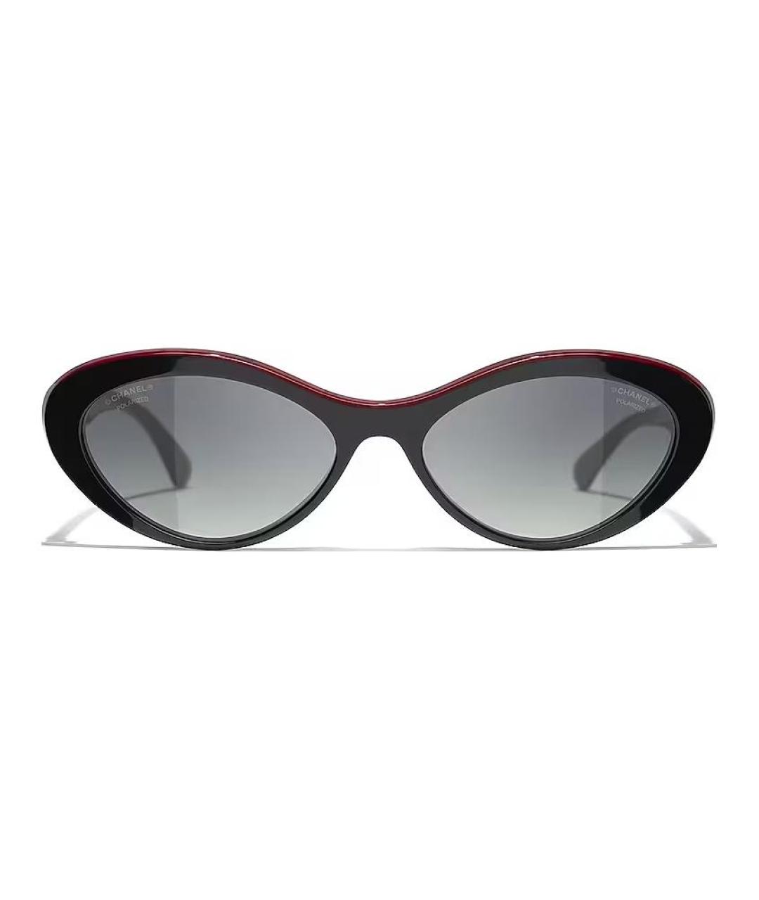 CHANEL Черные пластиковые солнцезащитные очки, фото 2