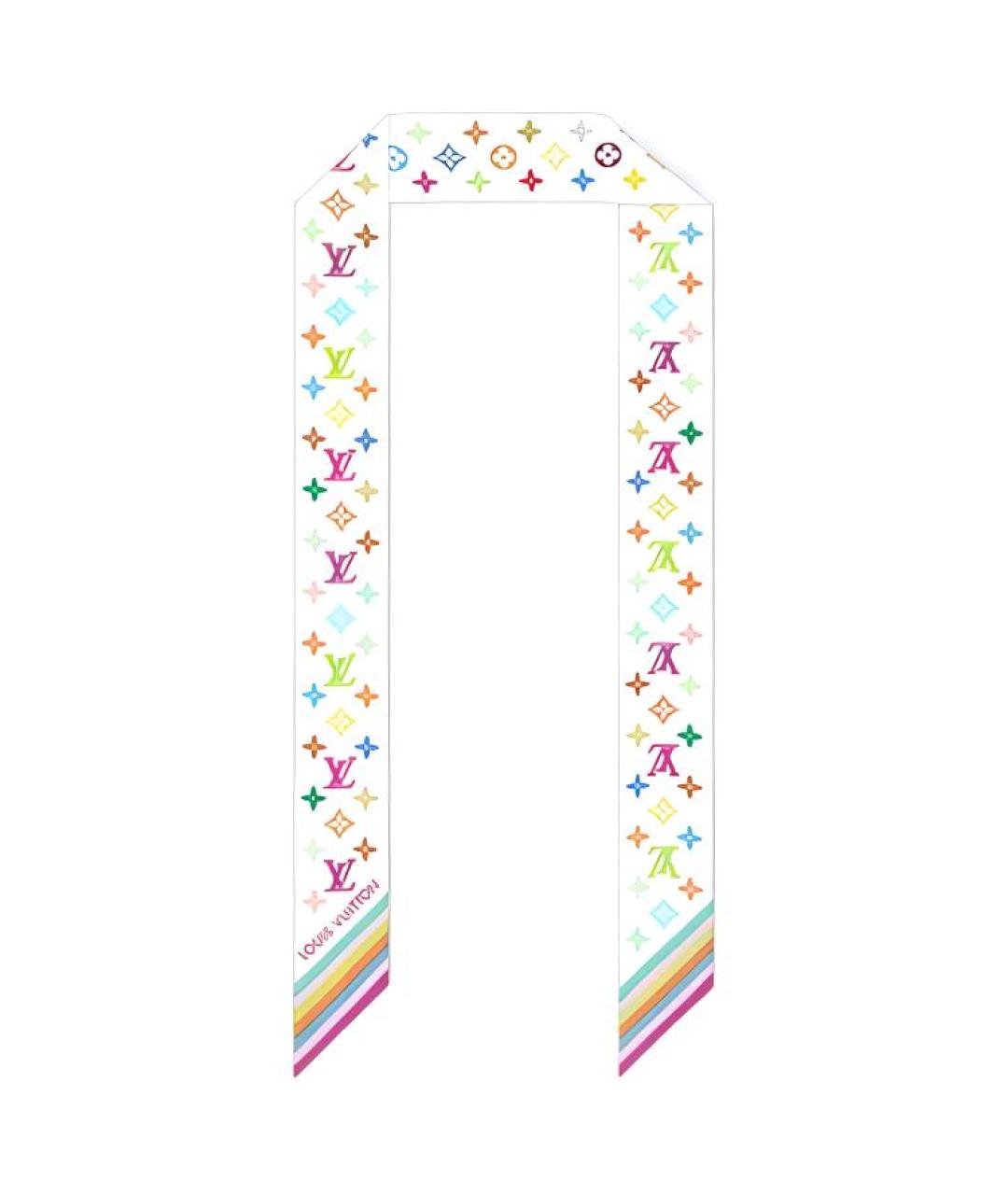 LOUIS VUITTON Белый шарф, фото 1