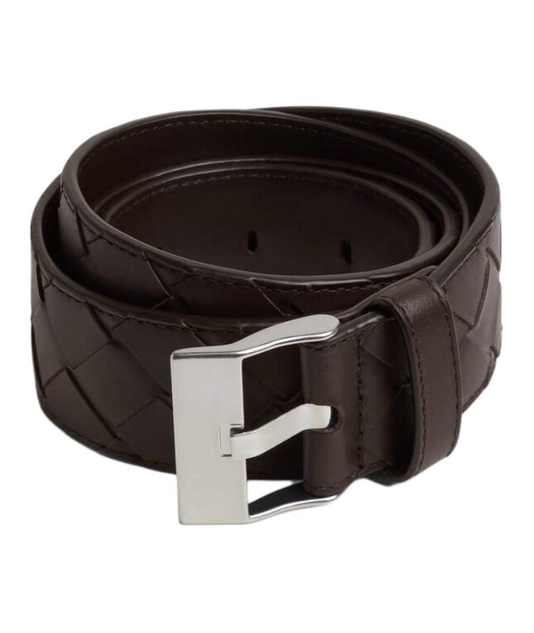 BOTTEGA VENETA Черный кожаный ремень, фото 1