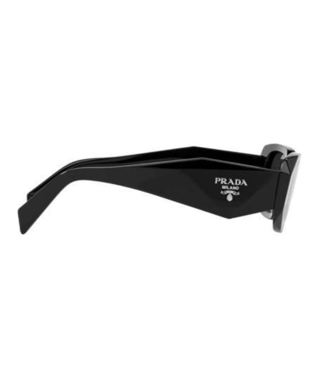 PRADA Черные пластиковые солнцезащитные очки, фото 3