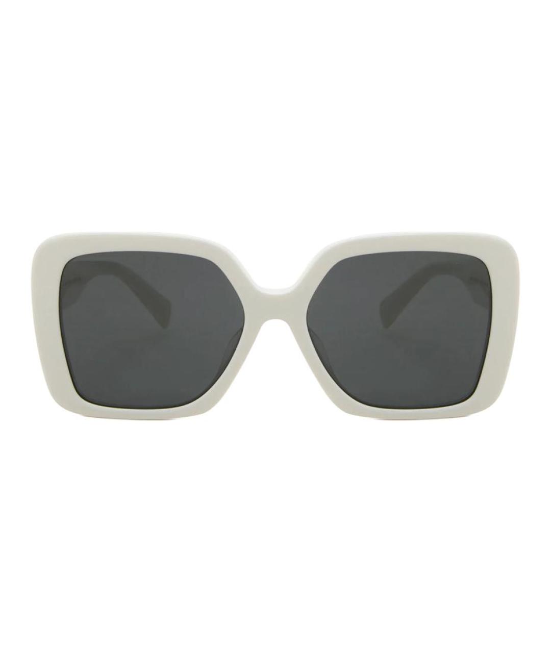 MIU MIU Белые пластиковые солнцезащитные очки, фото 2