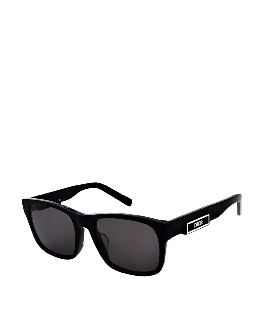CHRISTIAN DIOR Черные пластиковые солнцезащитные очки, фото 1