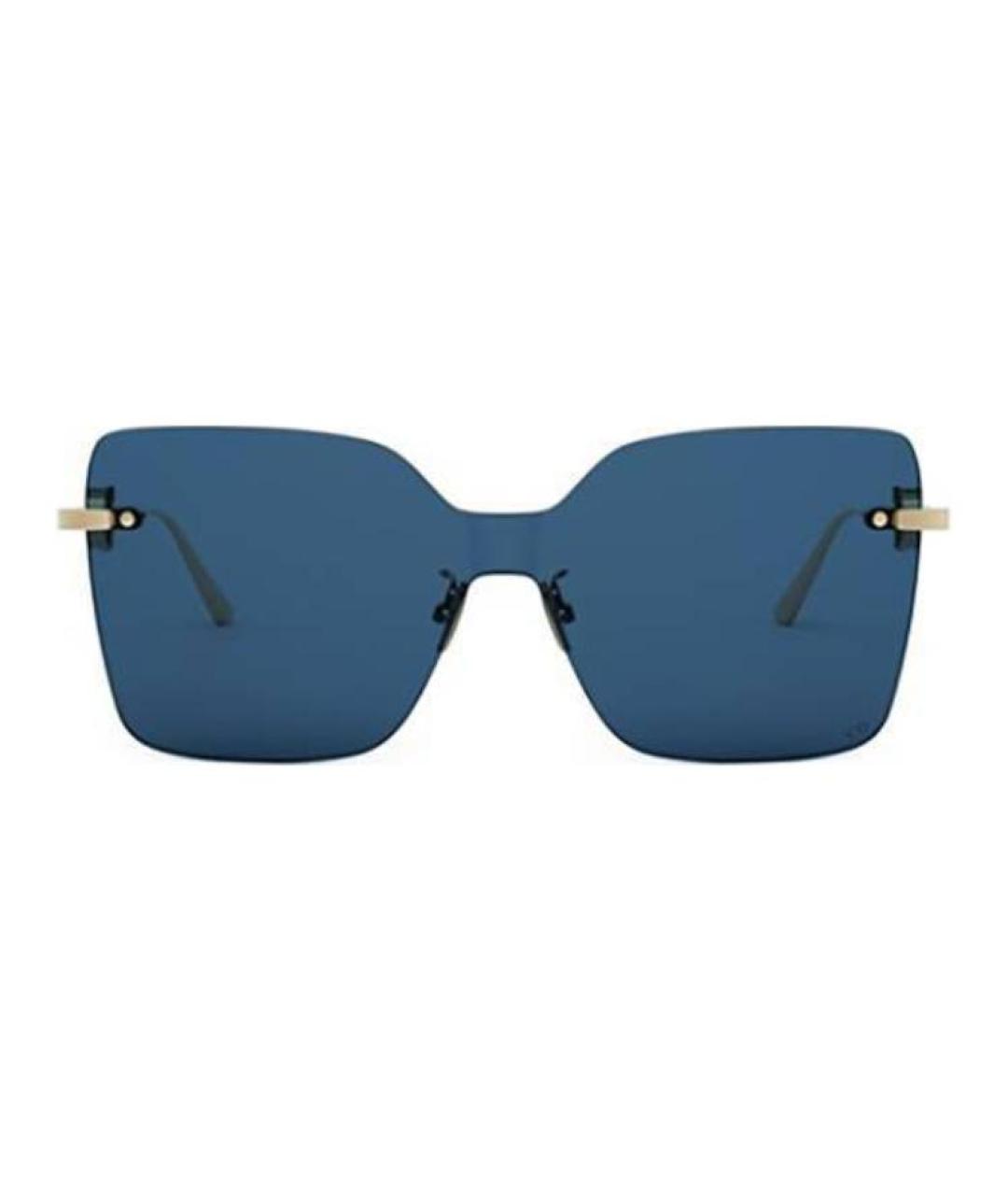 CHRISTIAN DIOR Золотые металлические солнцезащитные очки, фото 1