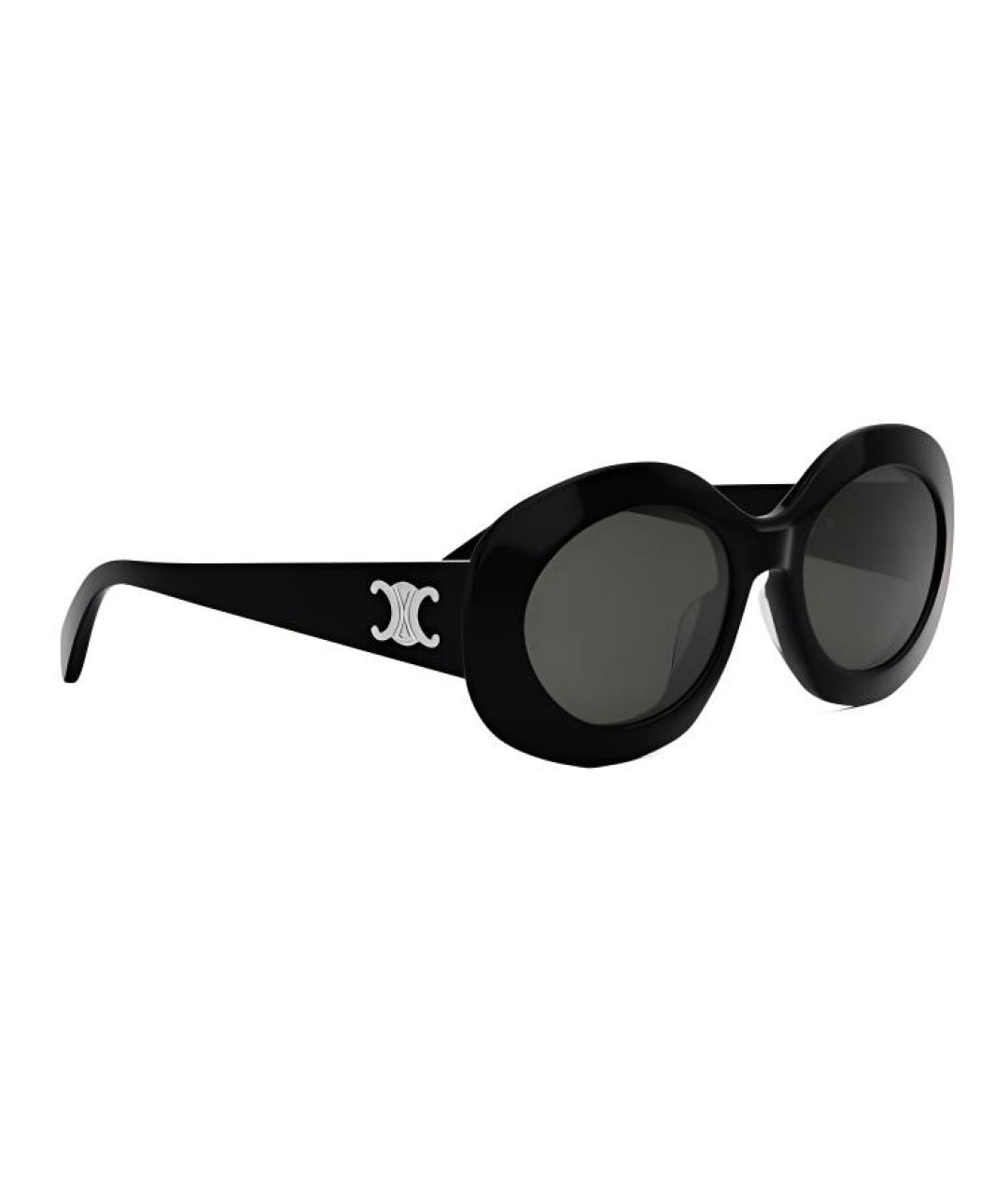 CELINE Черные пластиковые солнцезащитные очки, фото 2