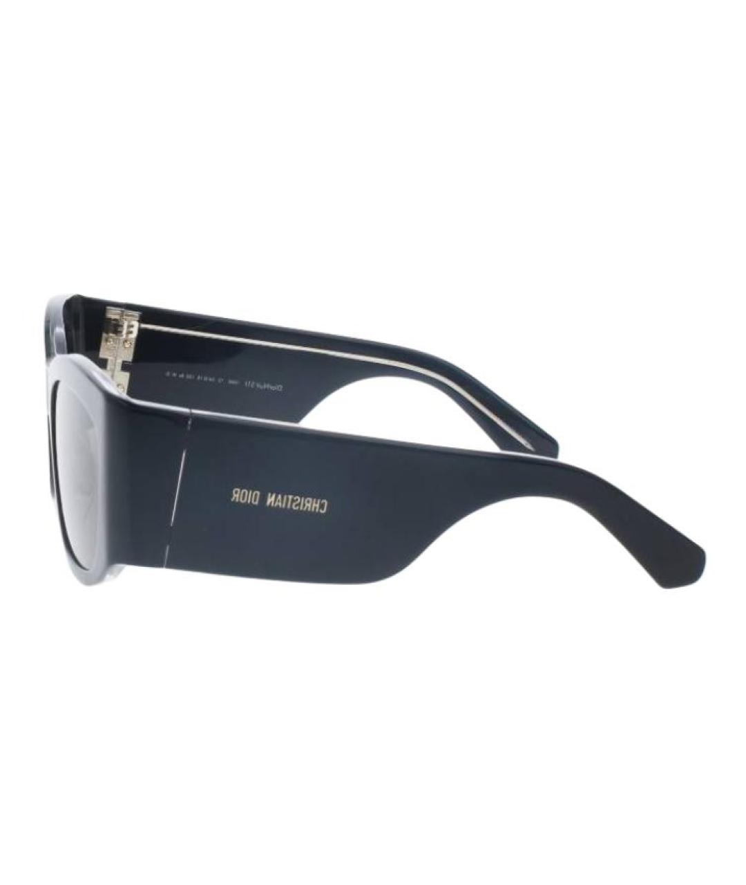 CHRISTIAN DIOR Черные пластиковые солнцезащитные очки, фото 3