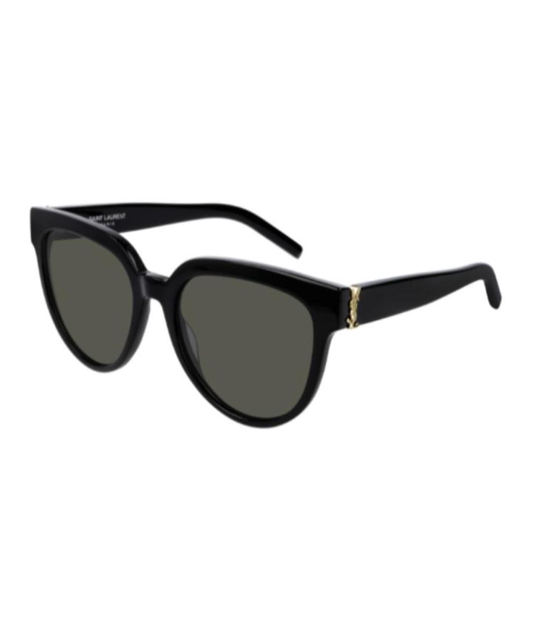 SAINT LAURENT Черные пластиковые солнцезащитные очки, фото 1