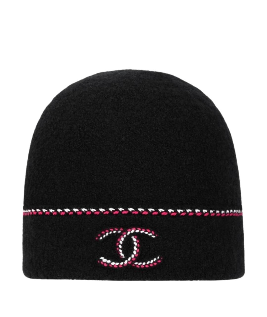 CHANEL Черная шапка, фото 1