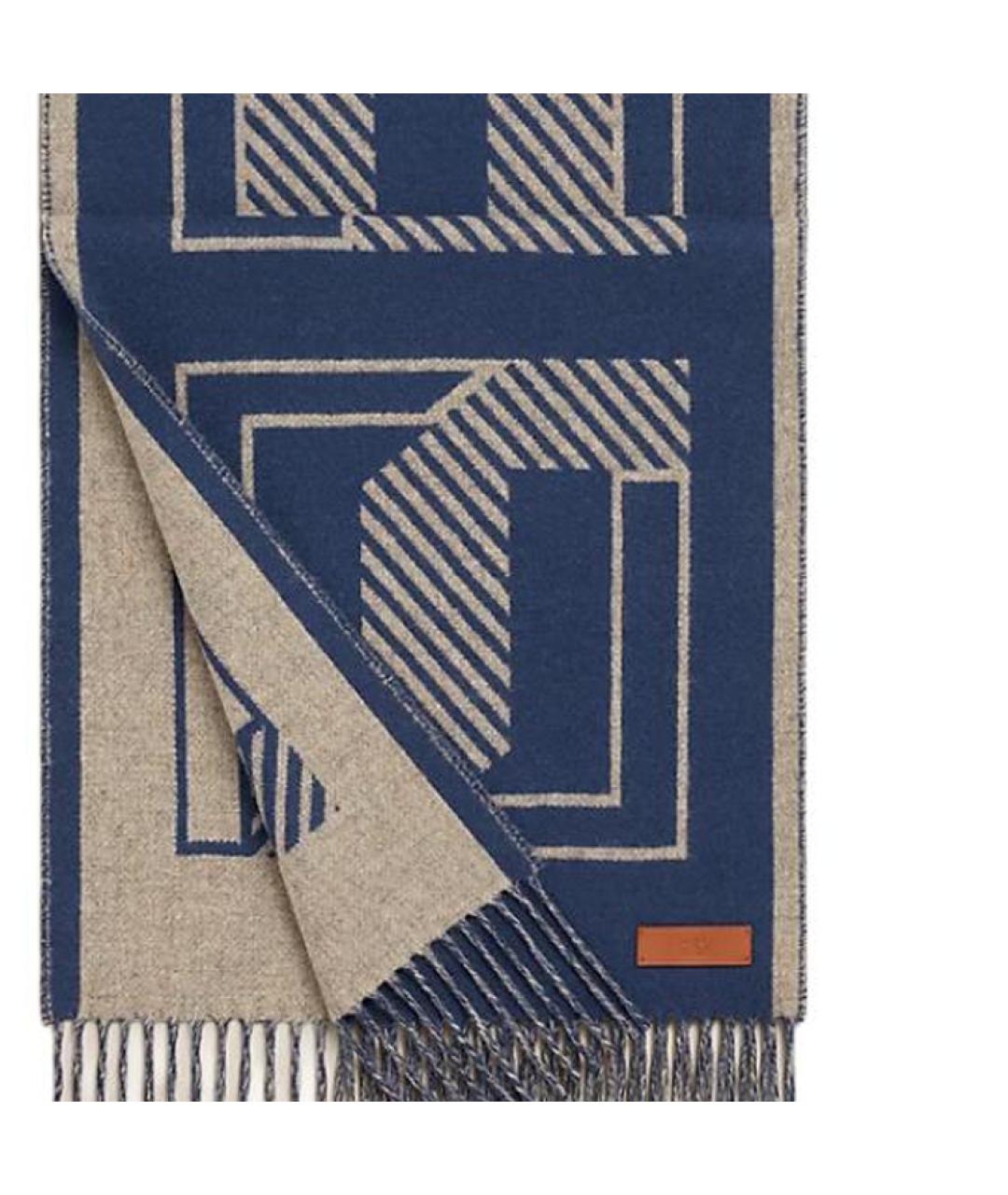 HERMES Мульти кашемировый шарф, фото 2