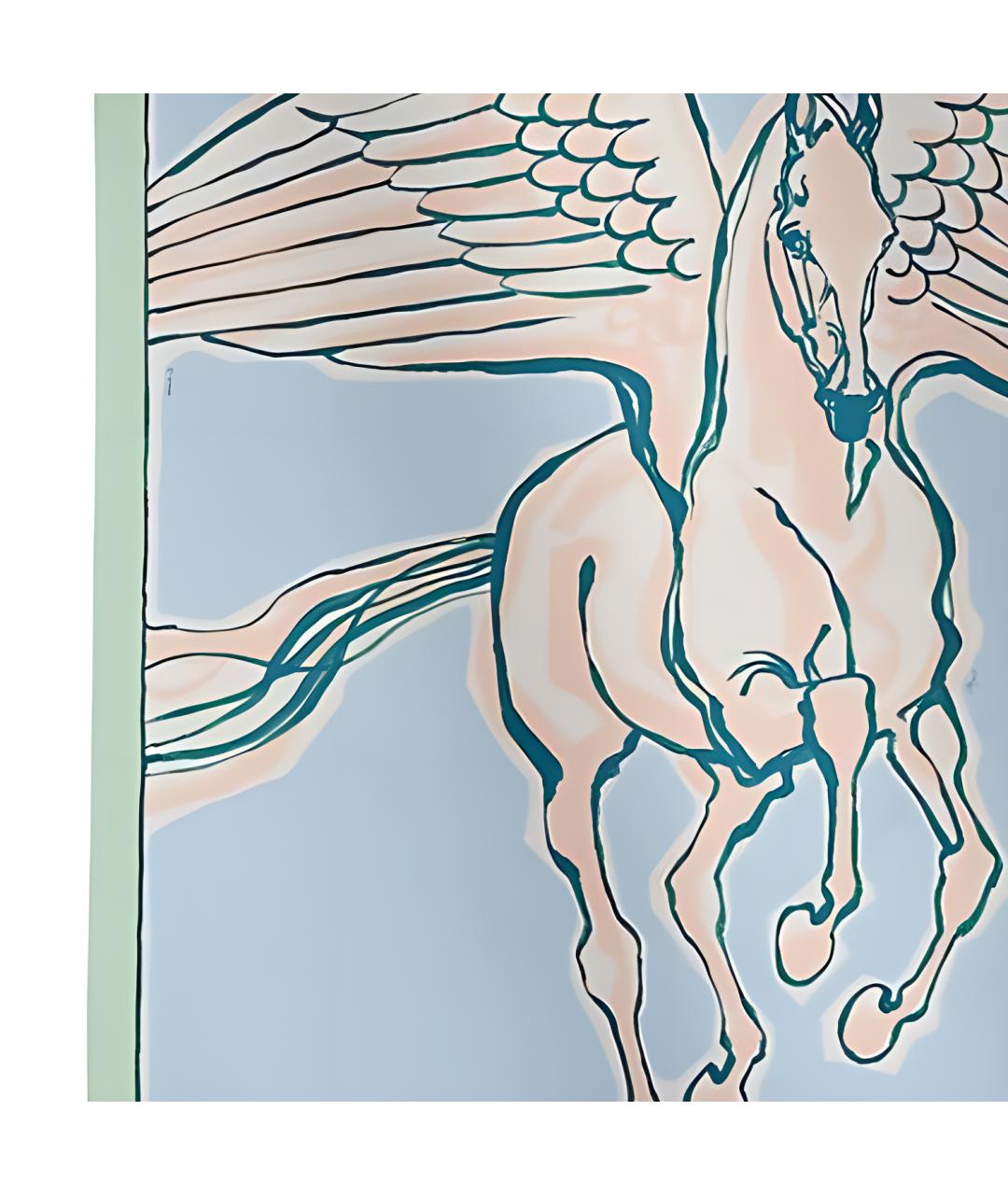 HERMES Мульти шелковый шарф, фото 2