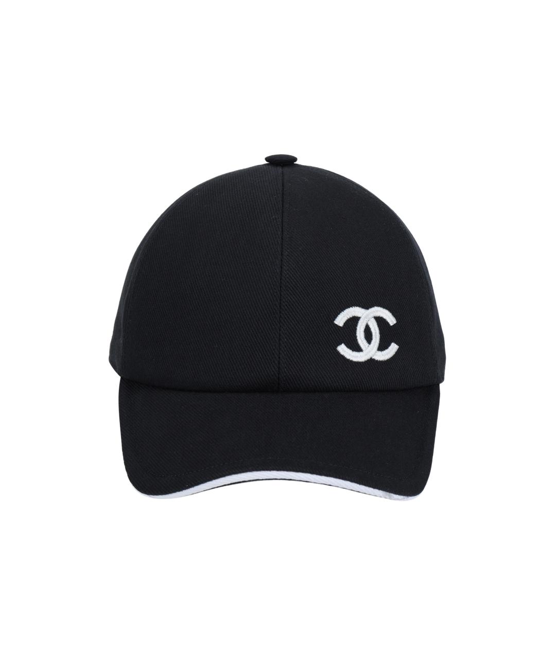 CHANEL Черная кепка, фото 2