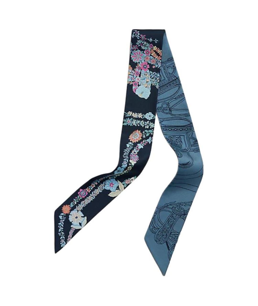 HERMES Мульти шелковый шарф, фото 1