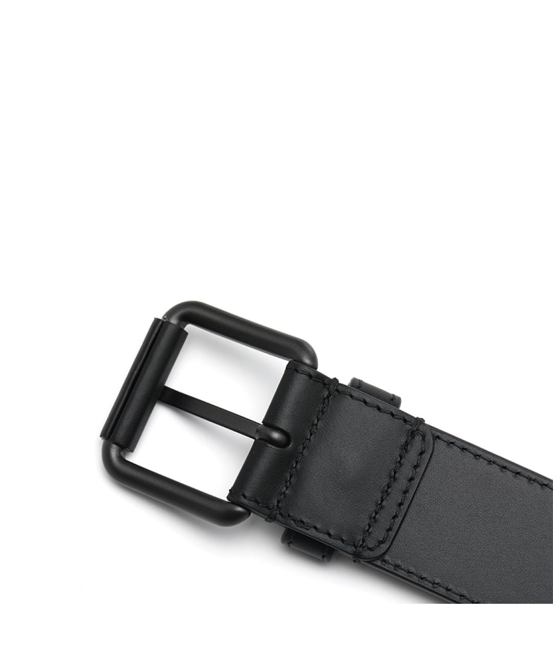 BOTTEGA VENETA Черный кожаный ремень, фото 5
