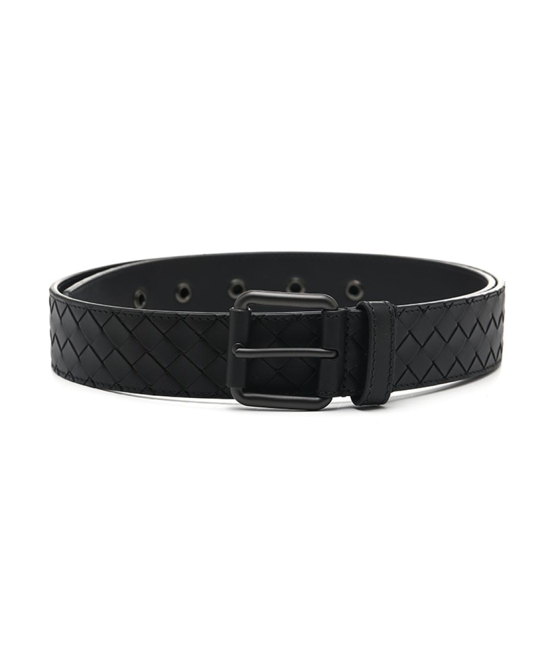 BOTTEGA VENETA Черный кожаный ремень, фото 1