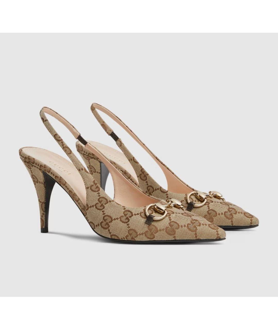 GUCCI Бежевые туфли, фото 2