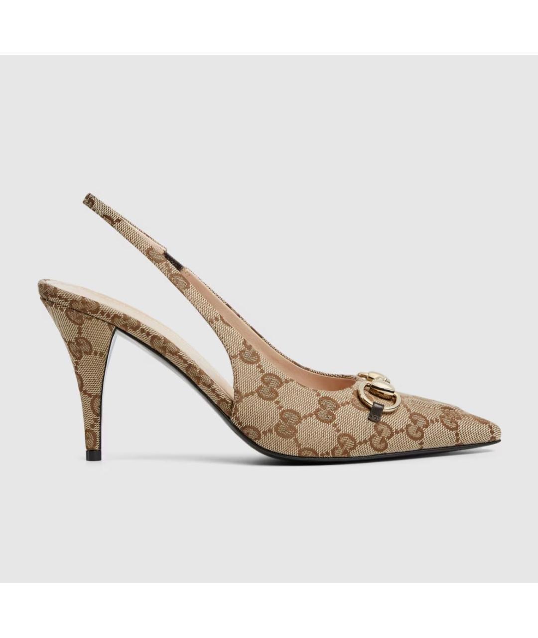 GUCCI Бежевые туфли, фото 6