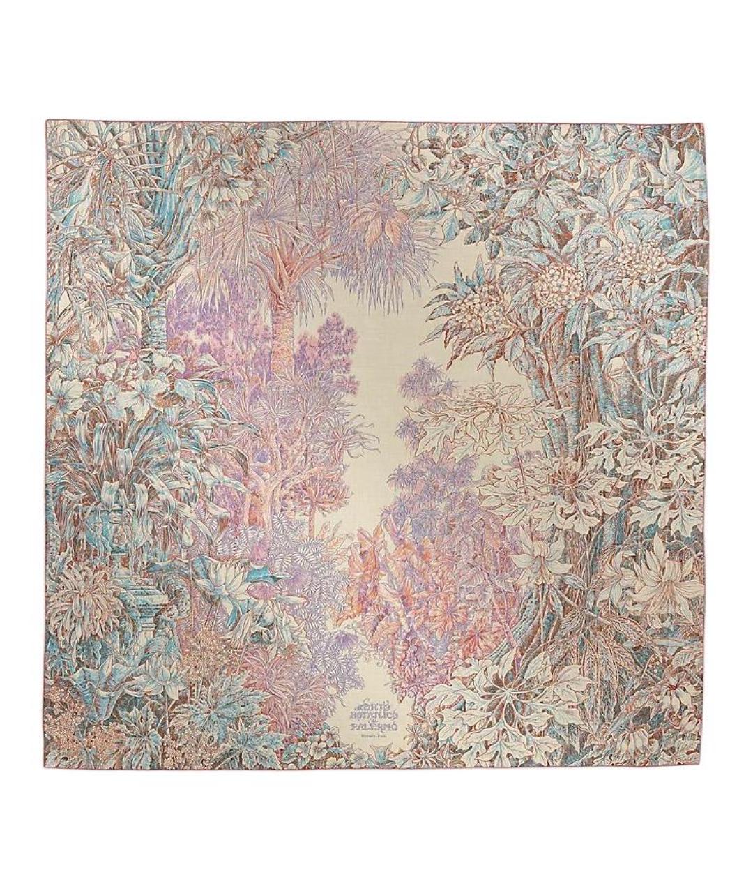 HERMES Розовый кашемировый шарф, фото 1