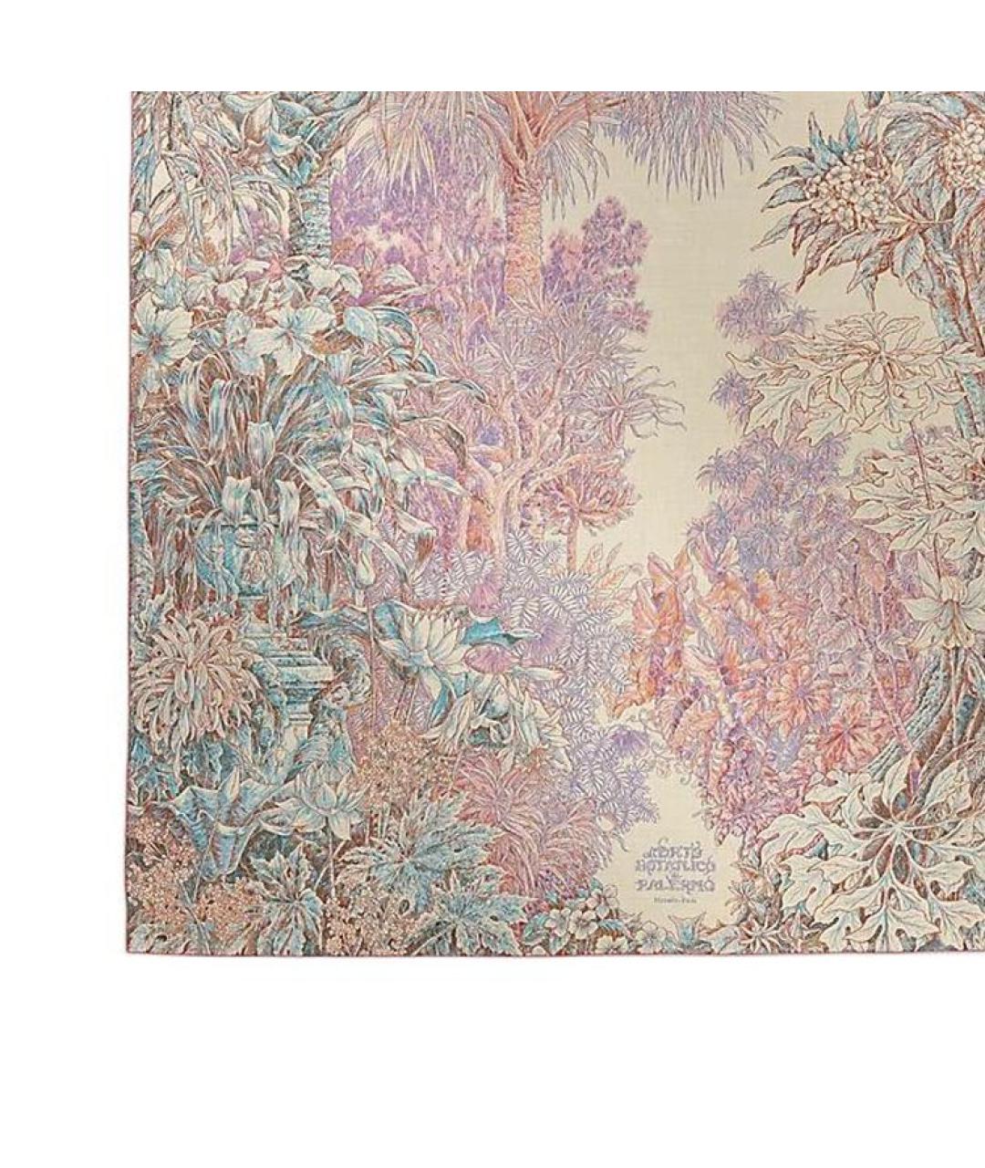 HERMES Розовый кашемировый шарф, фото 3