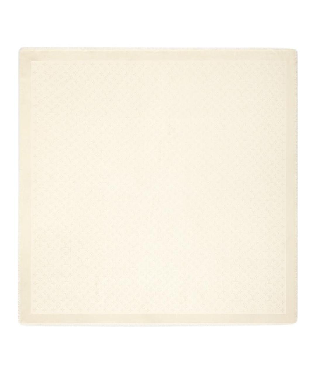 LOUIS VUITTON Белый шарф, фото 1