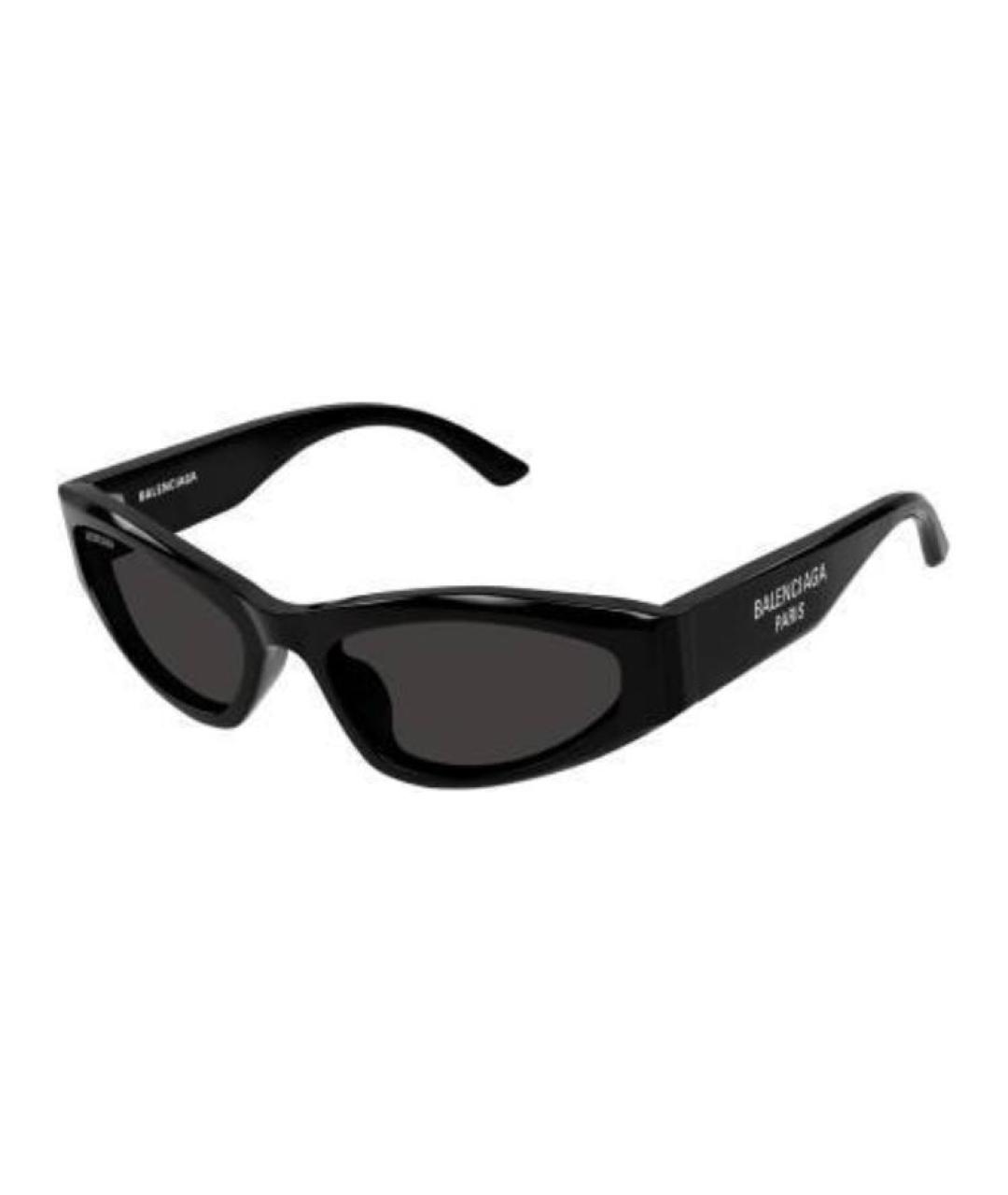 BALENCIAGA Черные пластиковые солнцезащитные очки, фото 1