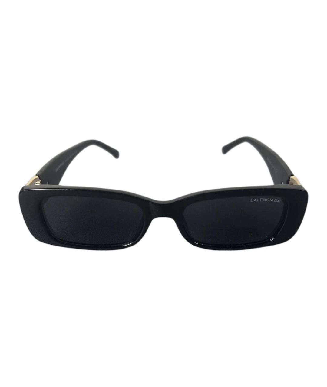BALENCIAGA Черные пластиковые солнцезащитные очки, фото 2