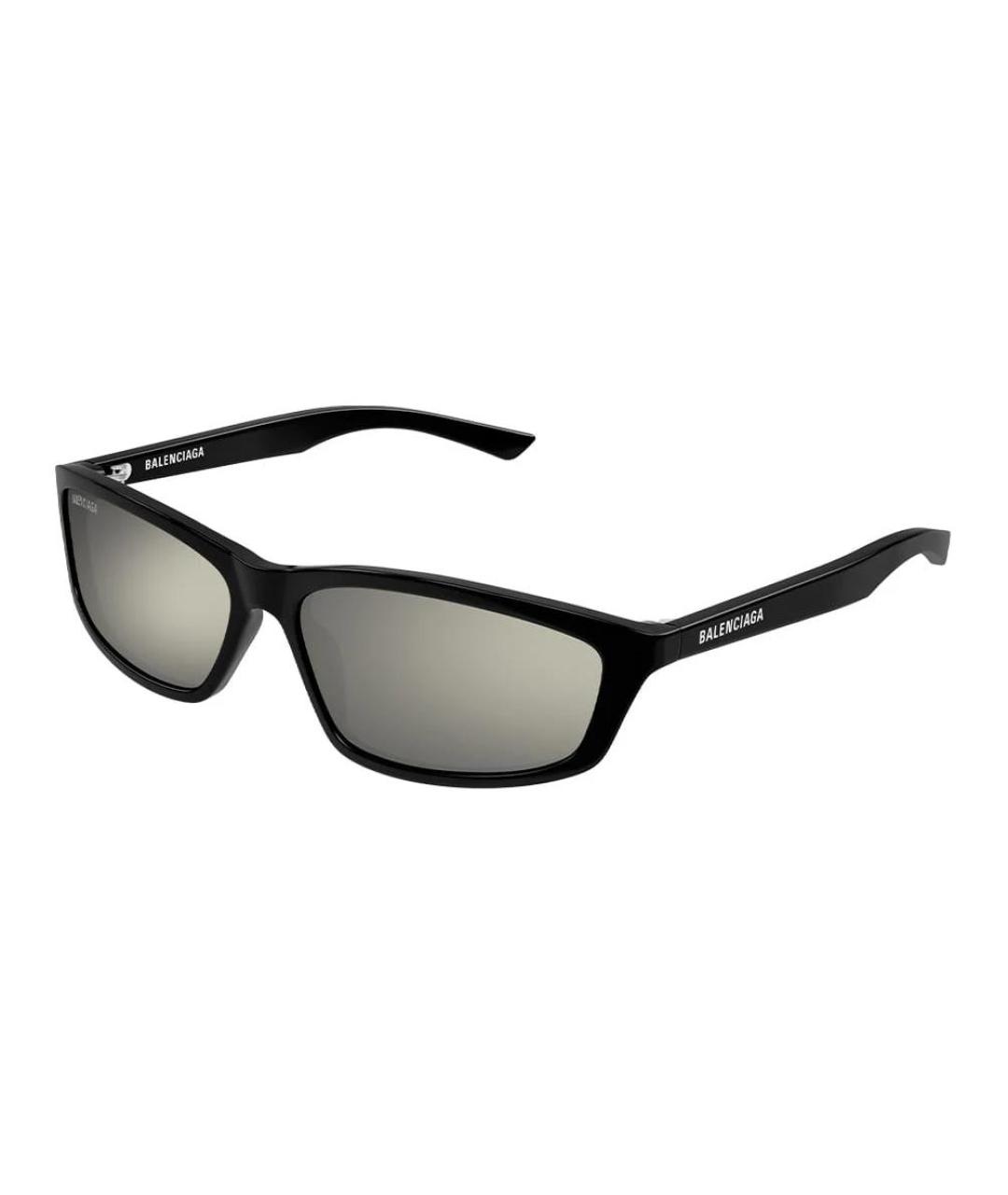 BALENCIAGA Черные пластиковые солнцезащитные очки, фото 1
