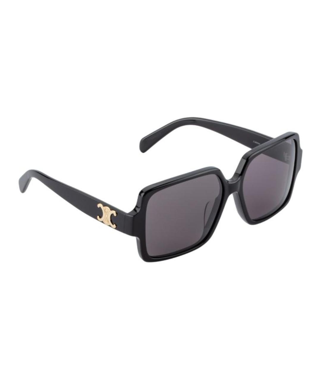 CELINE Черные пластиковые солнцезащитные очки, фото 2