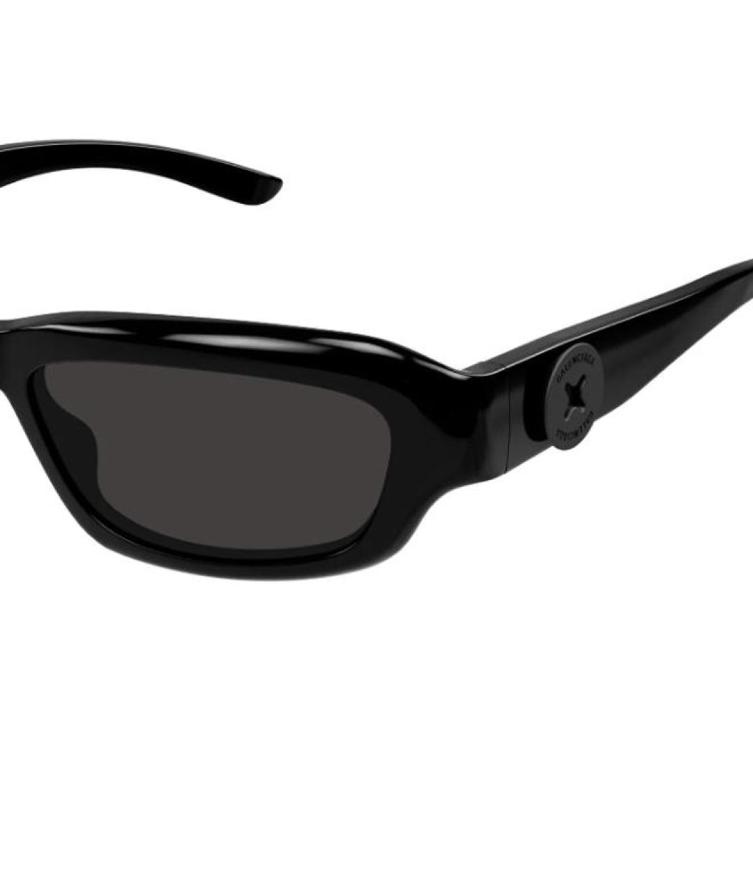 BALENCIAGA Черные пластиковые солнцезащитные очки, фото 3
