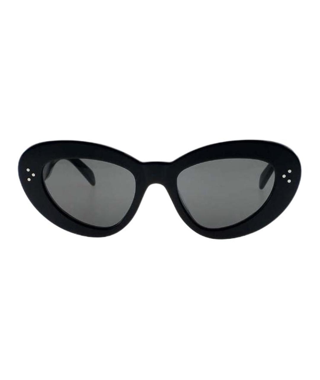 CELINE Черные пластиковые солнцезащитные очки, фото 2