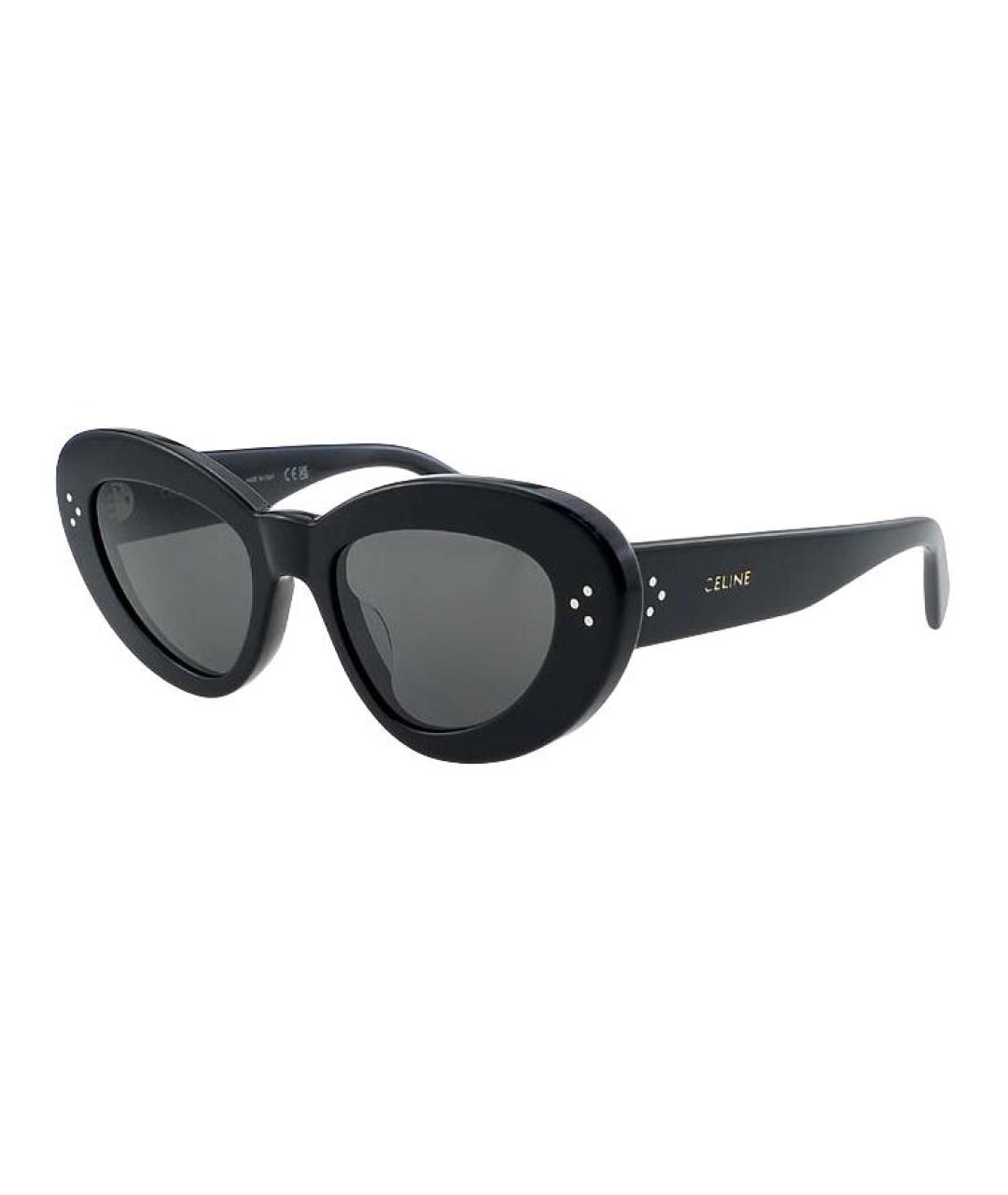 CELINE Черные пластиковые солнцезащитные очки, фото 1
