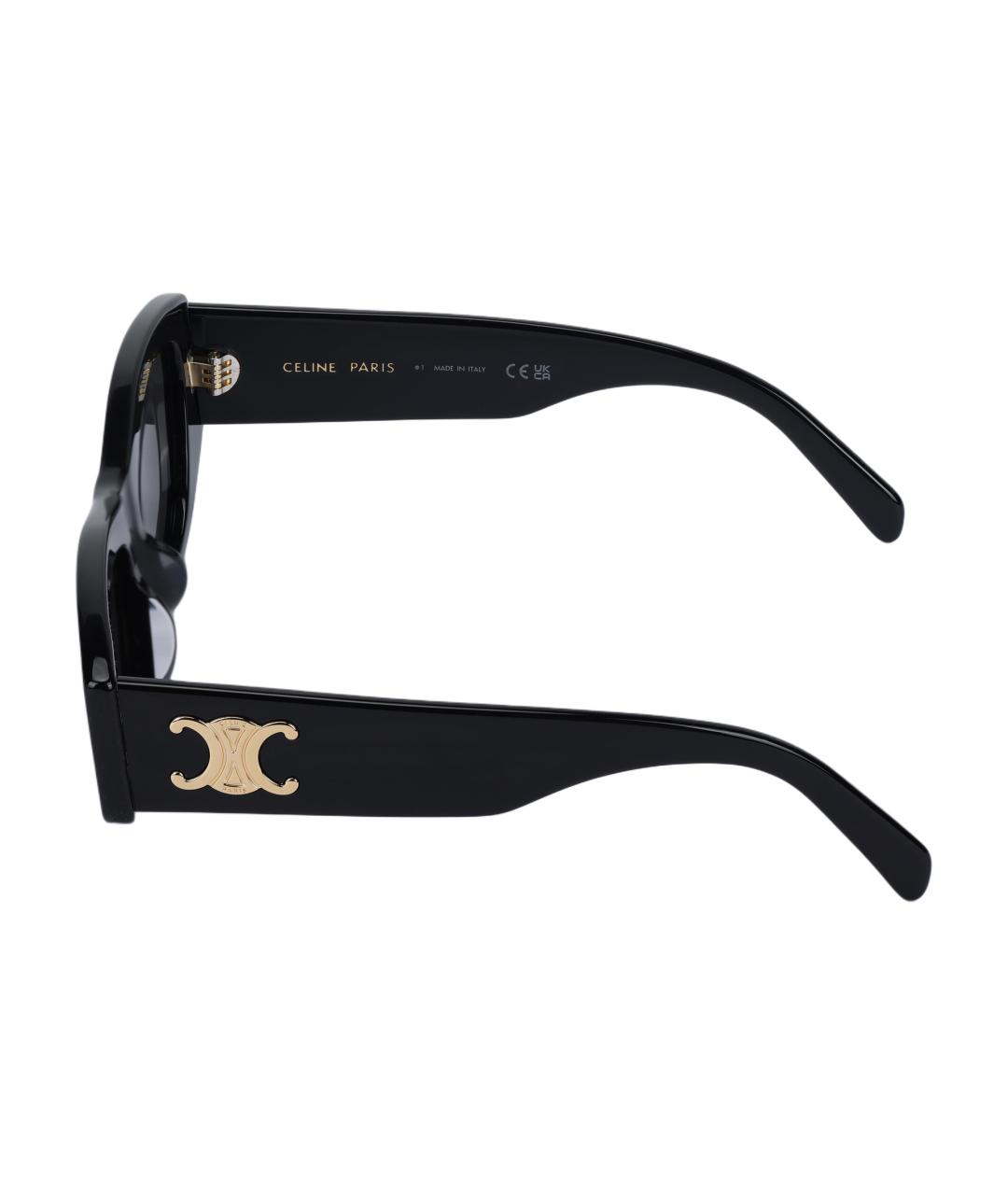 CELINE Черные пластиковые солнцезащитные очки, фото 3