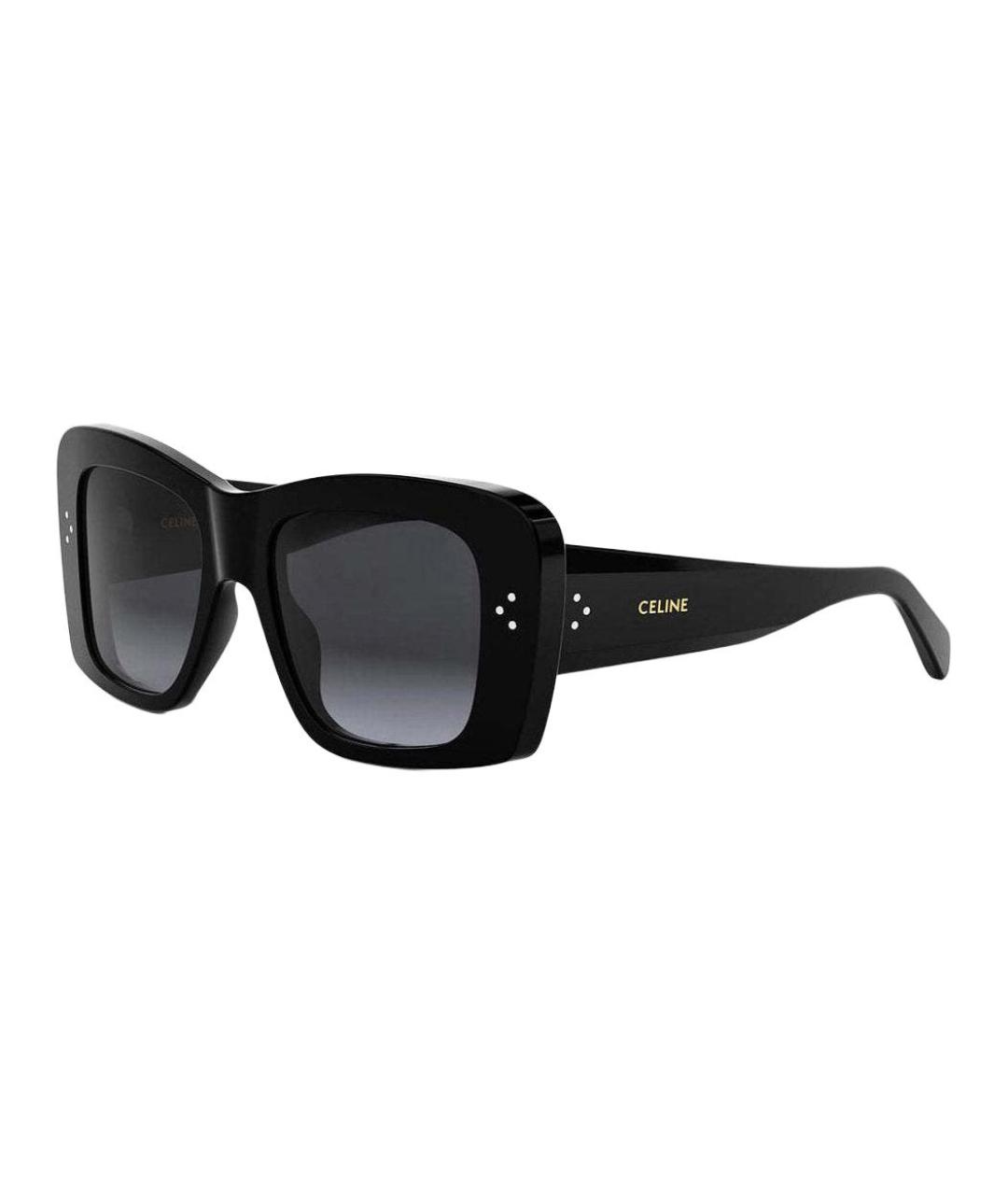 CELINE Черные пластиковые солнцезащитные очки, фото 1