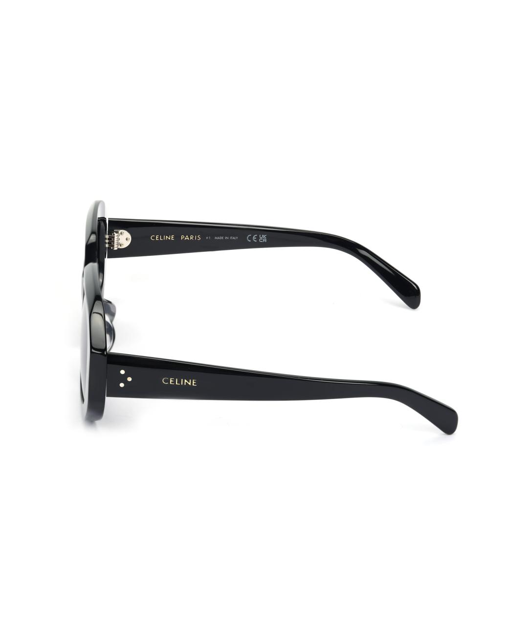 CELINE Черные пластиковые солнцезащитные очки, фото 3