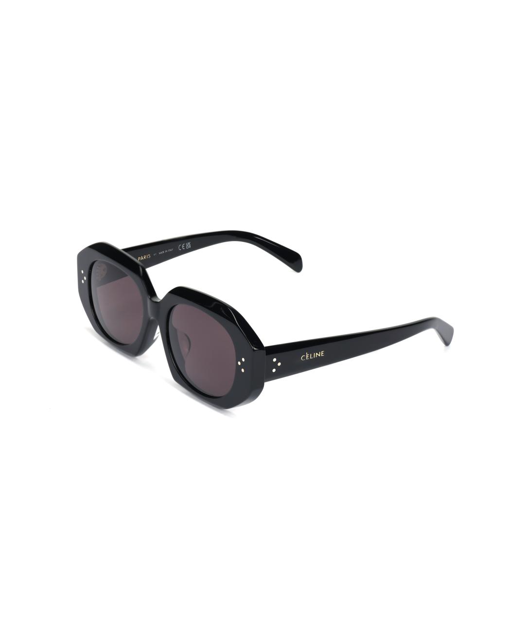 CELINE Черные пластиковые солнцезащитные очки, фото 4