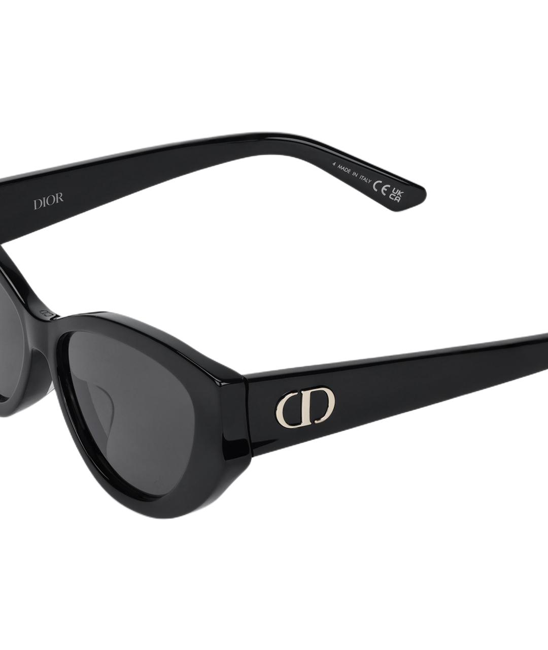 CHRISTIAN DIOR Черные пластиковые солнцезащитные очки, фото 5