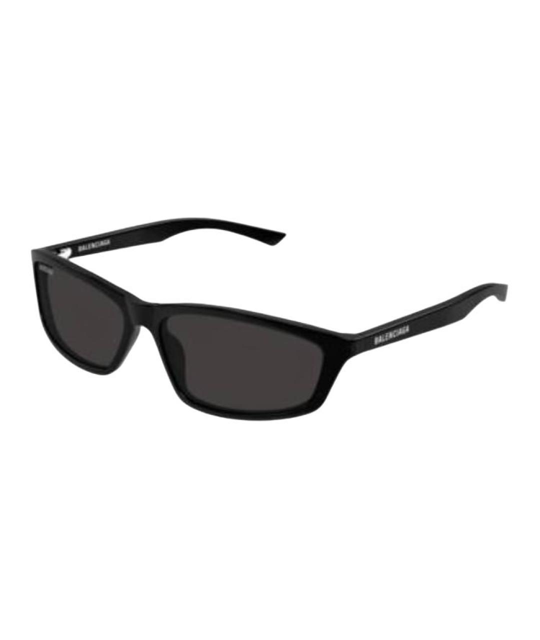 BALENCIAGA Черные пластиковые солнцезащитные очки, фото 1