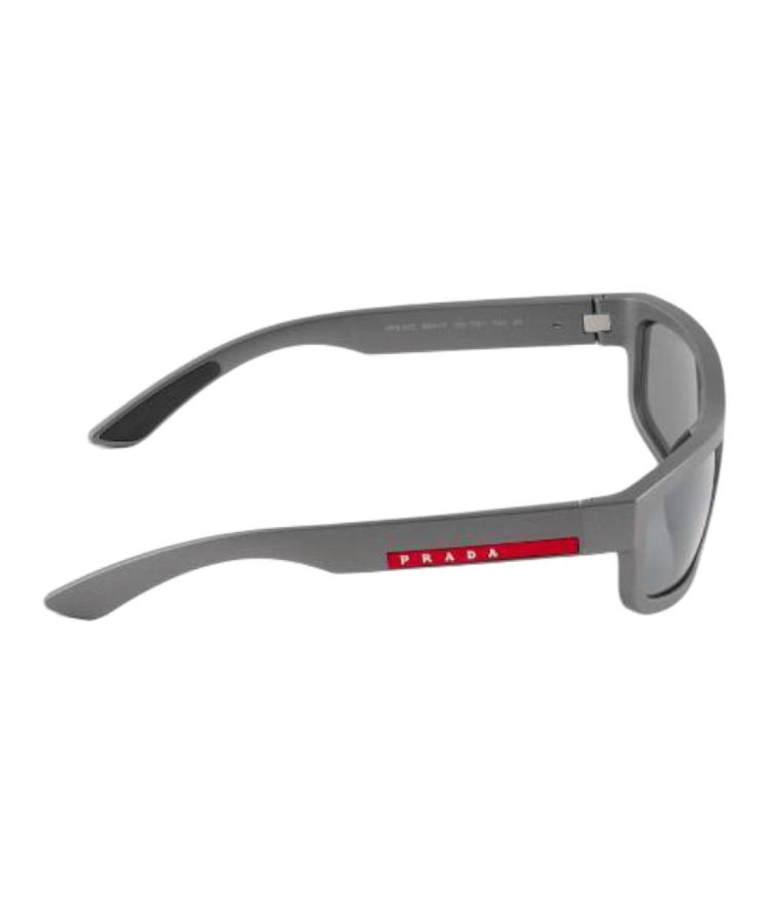 PRADA Серые пластиковые солнцезащитные очки, фото 2