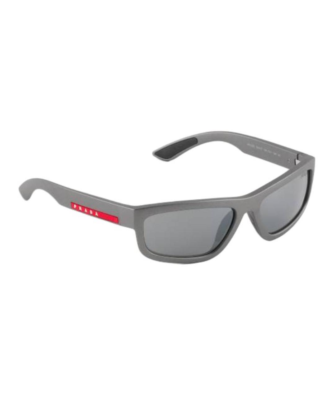 PRADA Серые пластиковые солнцезащитные очки, фото 3