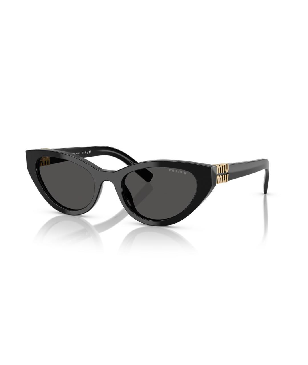 MIU MIU Черные пластиковые солнцезащитные очки, фото 5