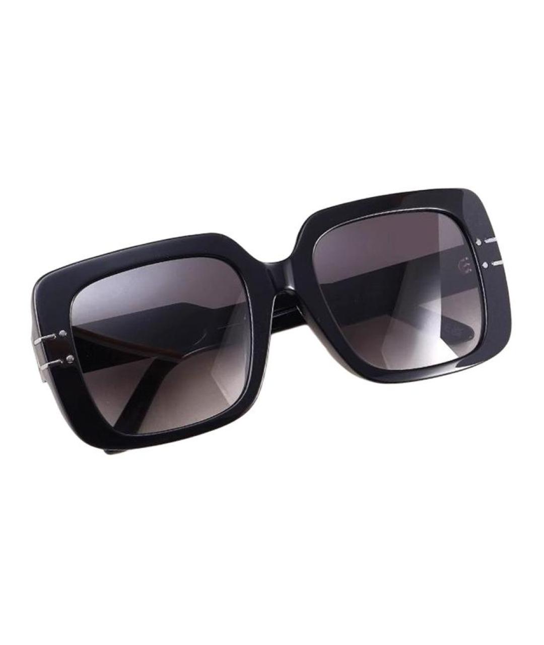 CHRISTIAN DIOR Черные пластиковые солнцезащитные очки, фото 2