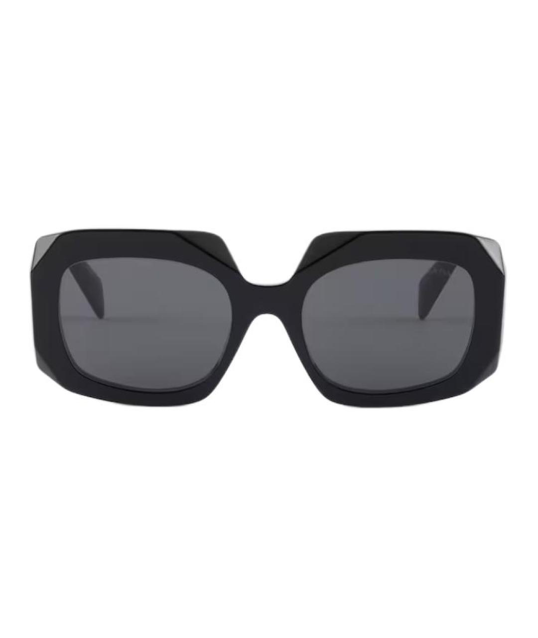 PRADA Черные пластиковые солнцезащитные очки, фото 1