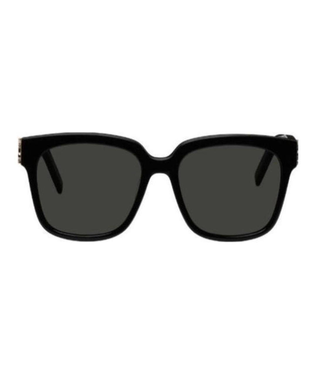 SAINT LAURENT Черные пластиковые солнцезащитные очки, фото 1