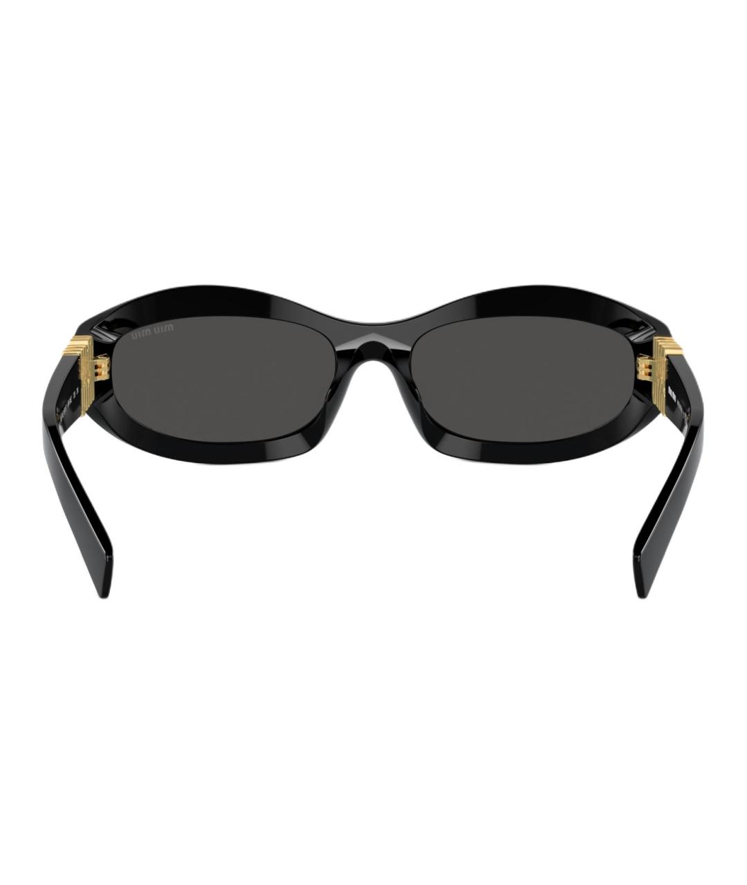 MIU MIU Черные пластиковые солнцезащитные очки, фото 5
