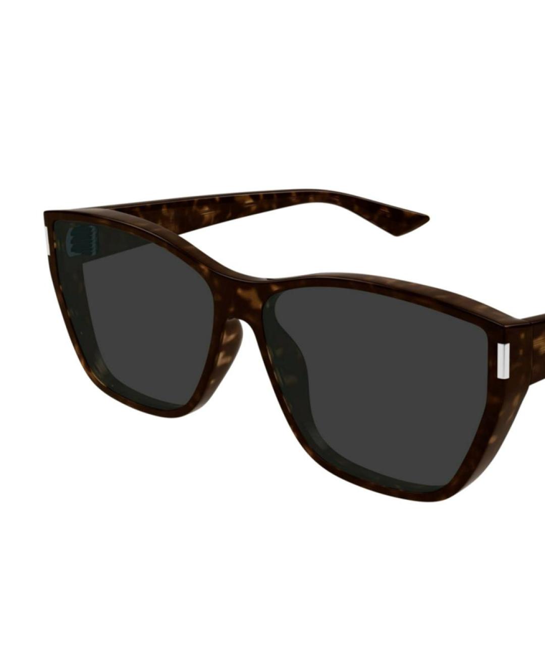 SAINT LAURENT Черные пластиковые солнцезащитные очки, фото 3