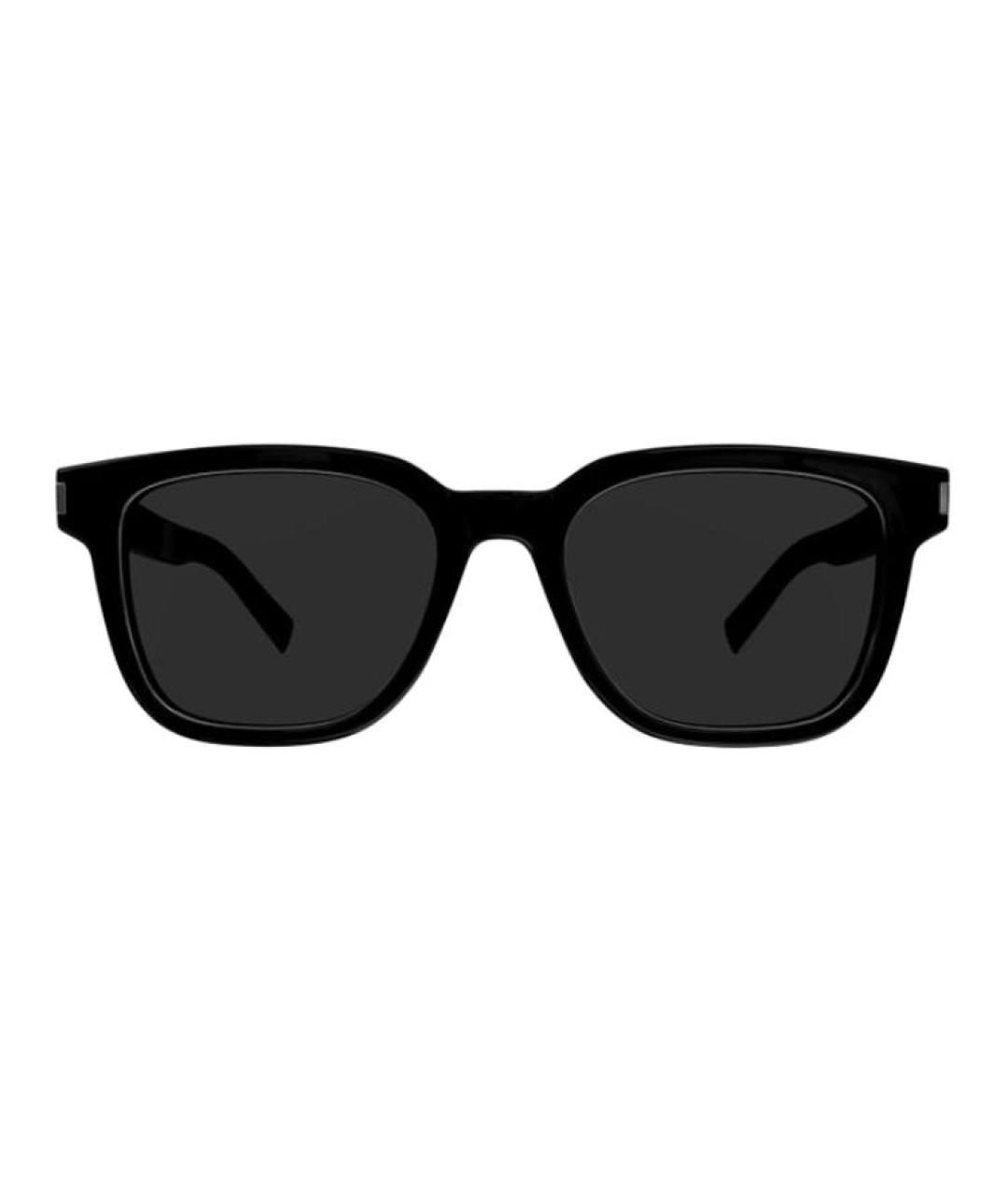 SAINT LAURENT Черные пластиковые солнцезащитные очки, фото 2